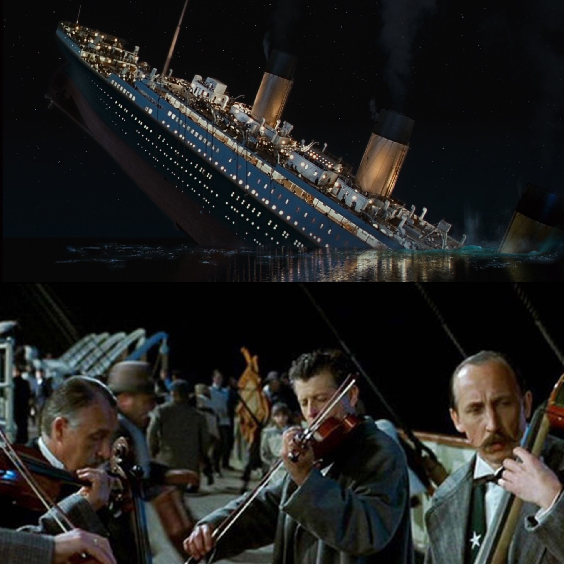 Plantilla de meme Titanic band