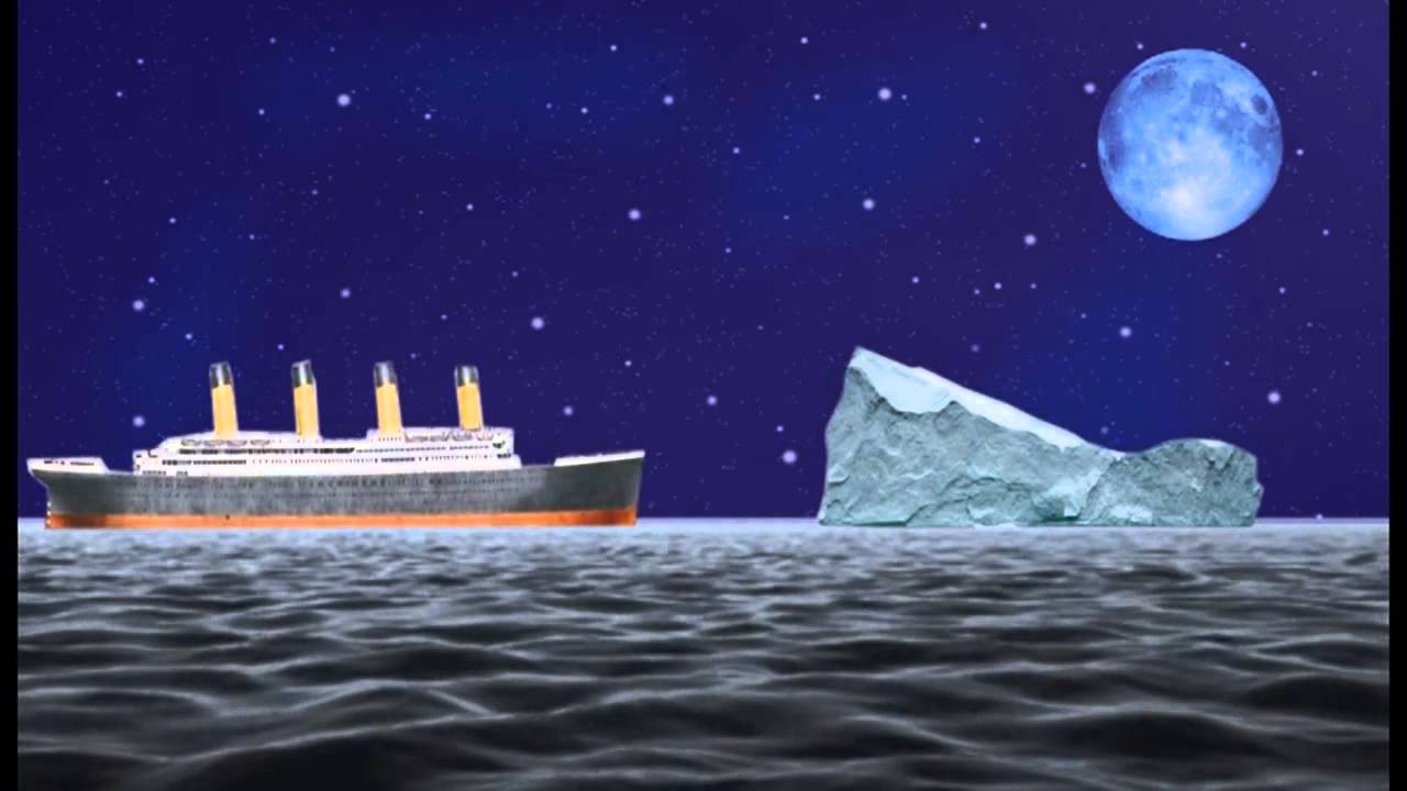 Plantilla de meme titanic vs iceberg