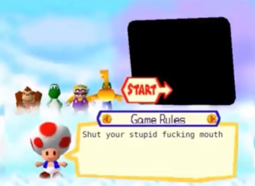 Plantilla de meme Toad being a savage.