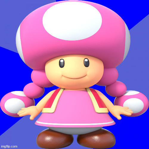 Plantilla de meme toad girl