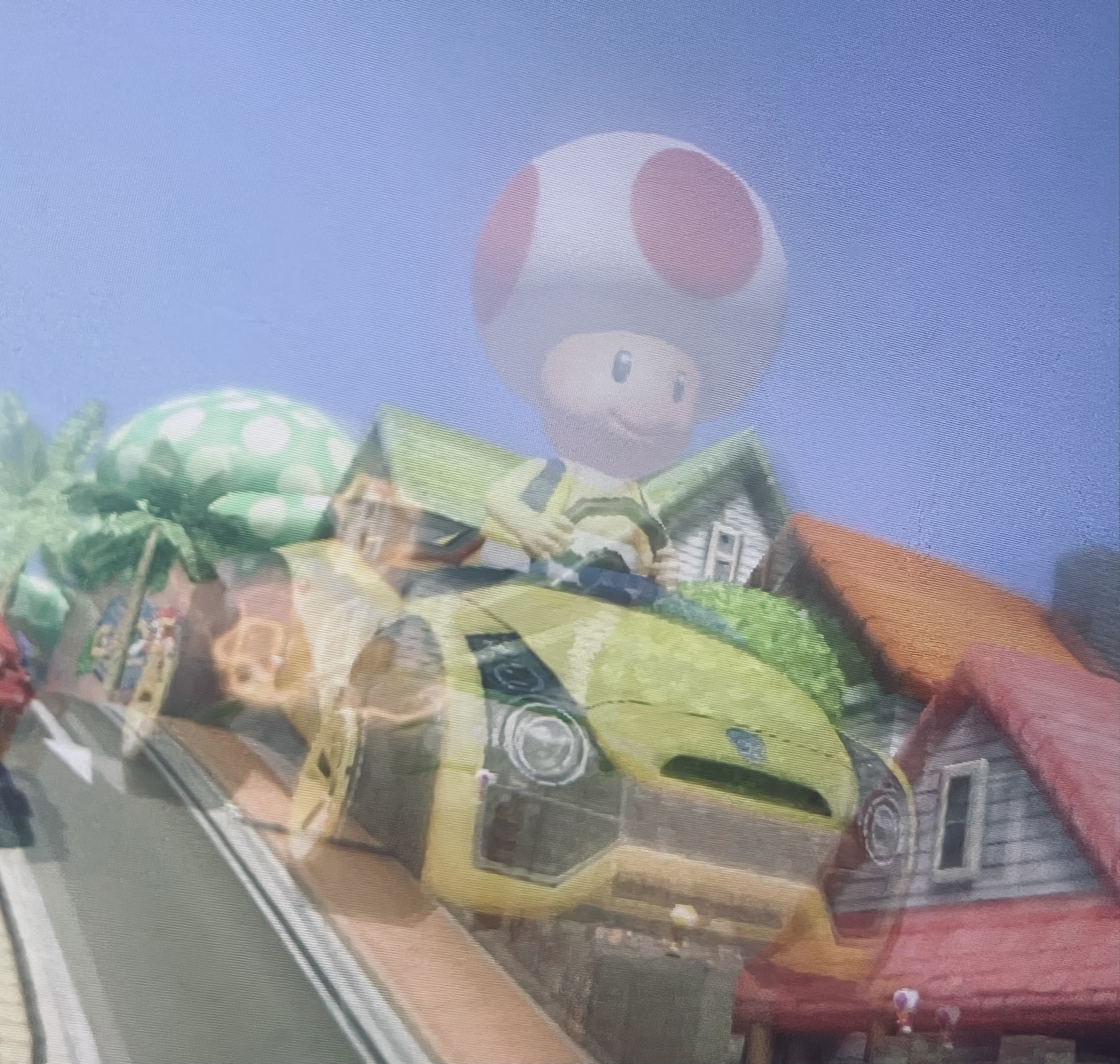 Template meme Toad Mario Kart 8 Mirror Image Mode