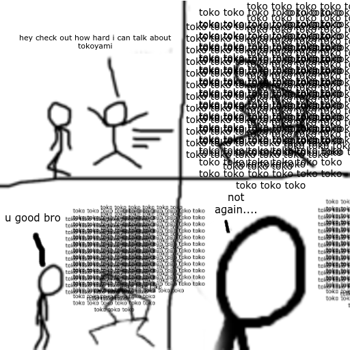 Plantilla de meme toko brain rot