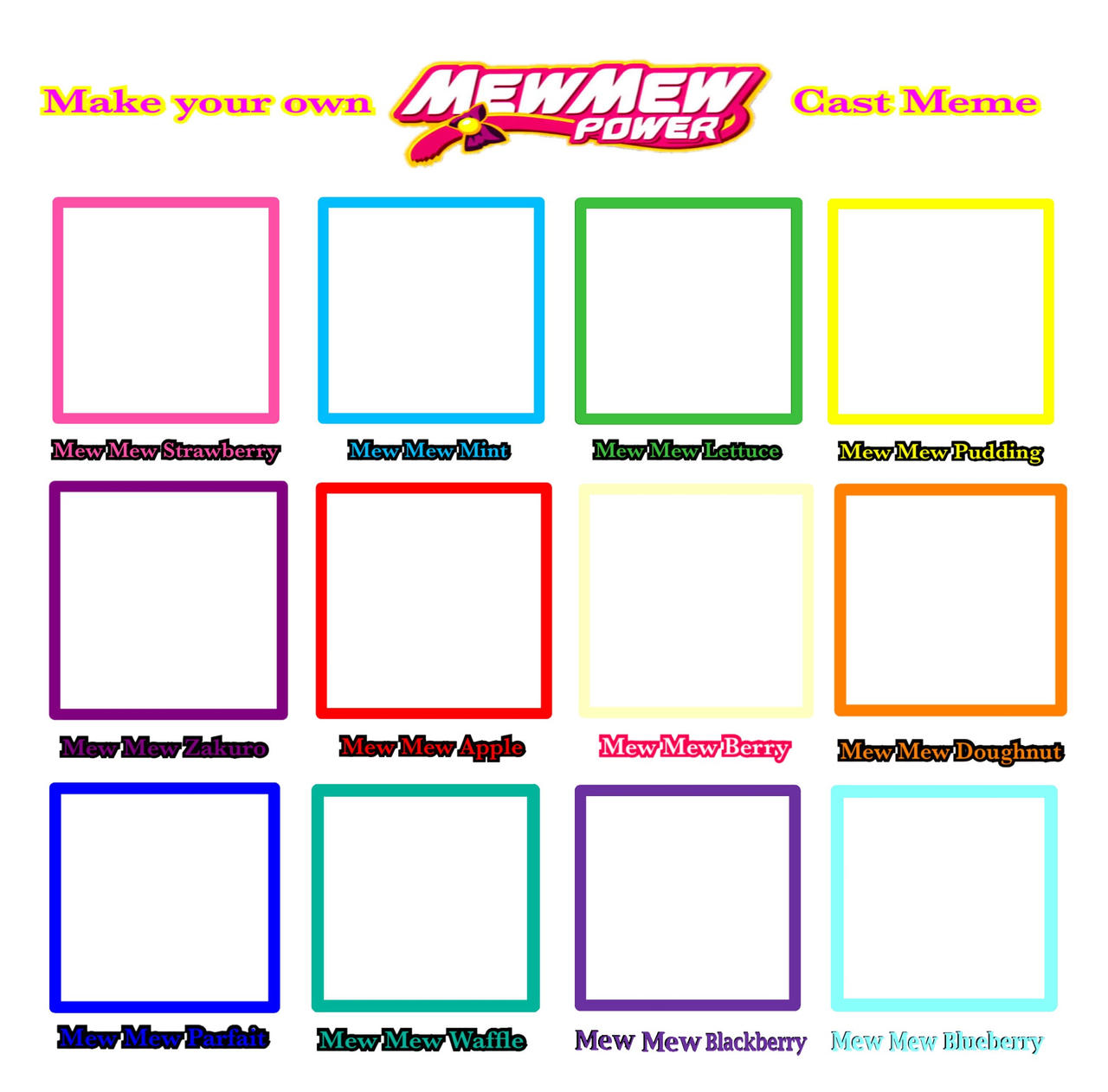 Plantilla de meme Tokyo Mew Mew Power