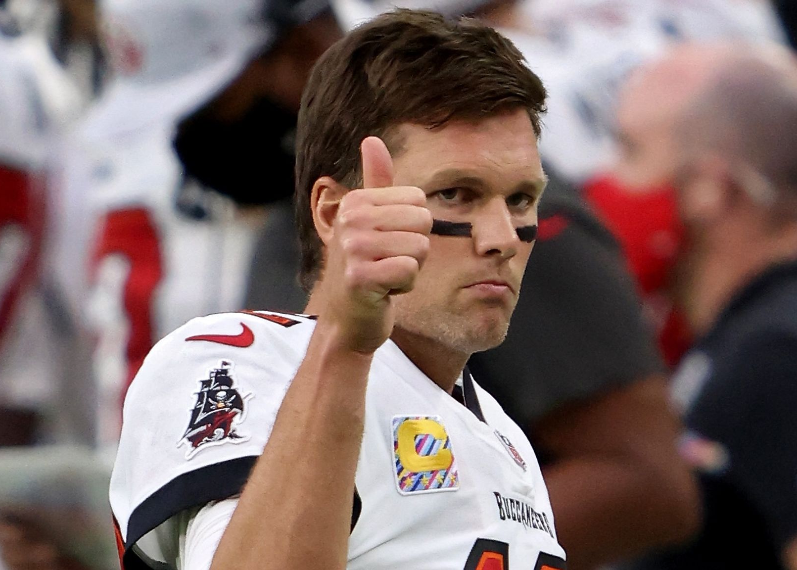 Template meme Tom brady thumbs up