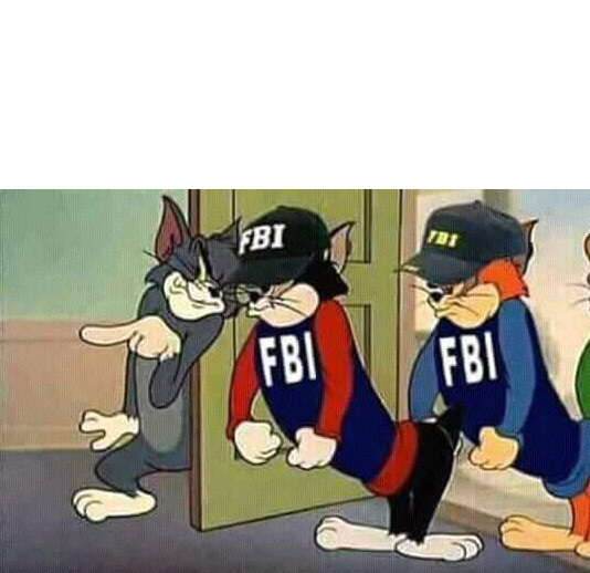 Template meme Tom & Jerry & FBI
