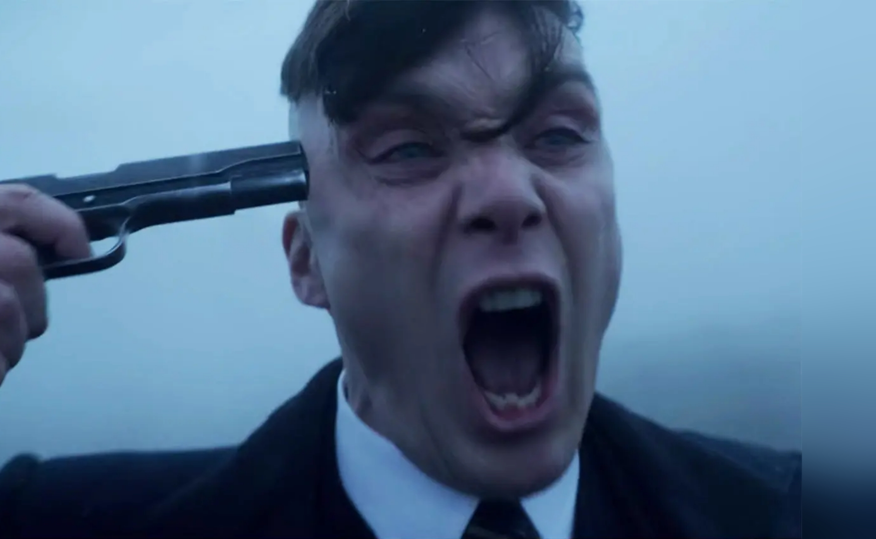 Template meme Tommy Shelby Holding a Gun to His Head