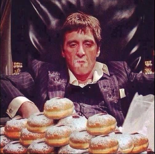 Template meme Tony Montana Crispy Creme