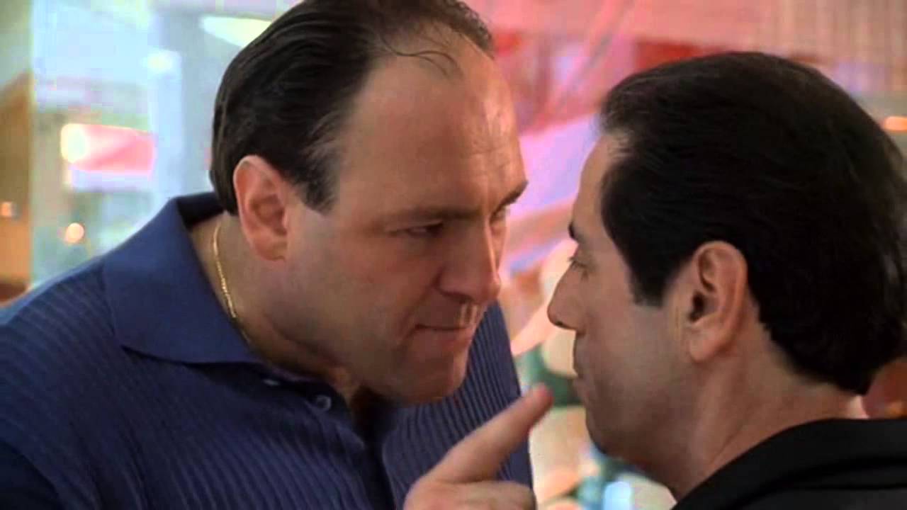 Template meme Tony Soprano and Richie Apriel