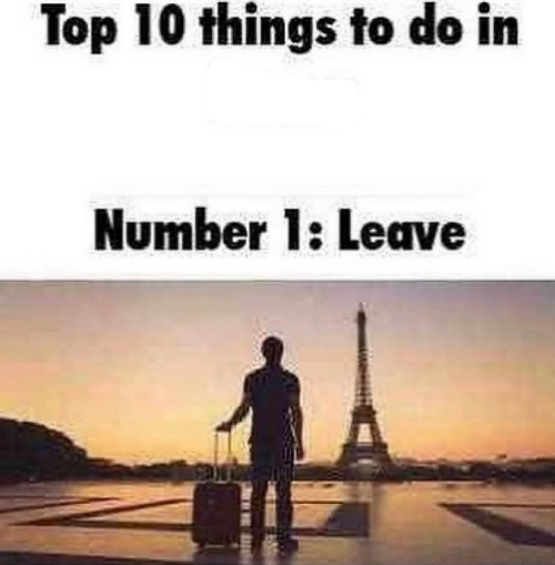 Plantilla de meme Top 10 things to do in blank