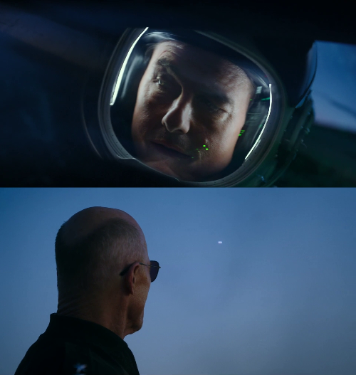 Plantilla de meme Top Gun Maverick Tom Cruise Ed Harris