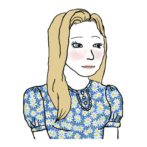 Plantilla de meme Tradwife - Blonde
