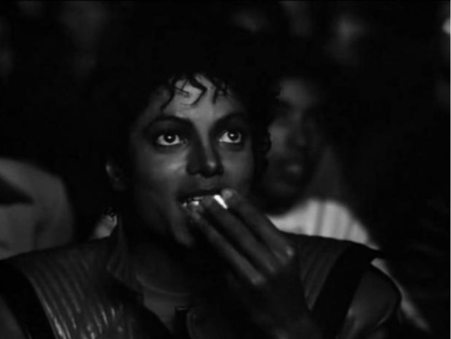 Plantilla de meme Traumatised Michael Jackson Popcorn
