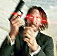 Plantilla de meme Triggered John Wick