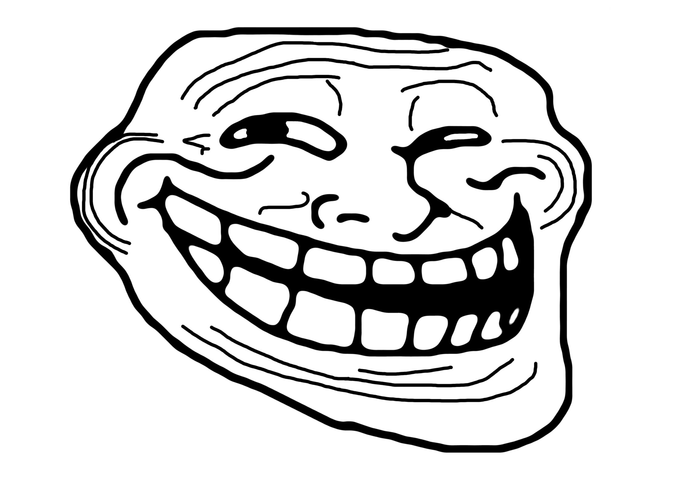 Plantilla de meme Troll Face
