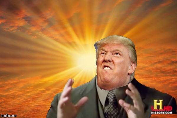 Plantilla de meme Trump Ancient ALIENS