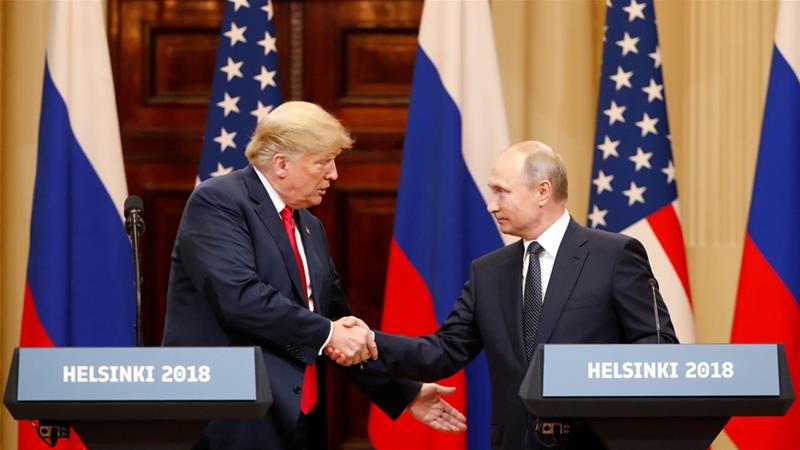 Trump and Putin Summit meme template