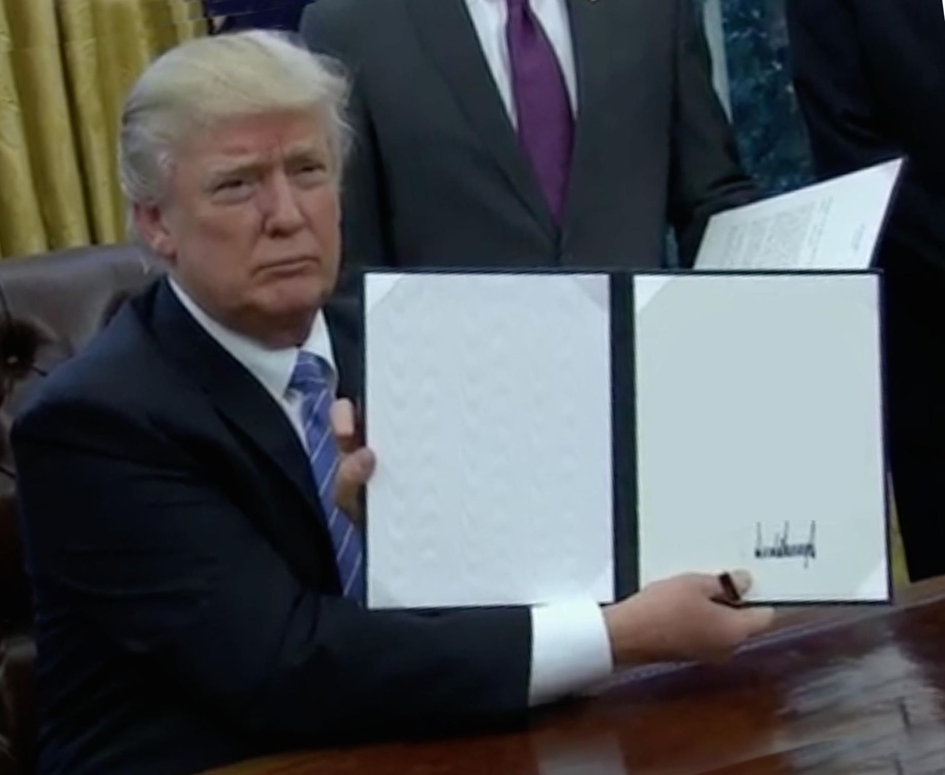 Template meme Trump Bill Signing