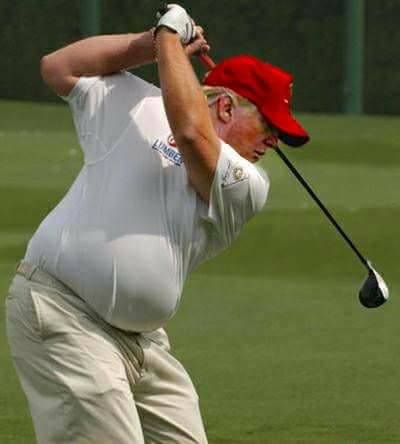 Plantilla de meme trump golf gut