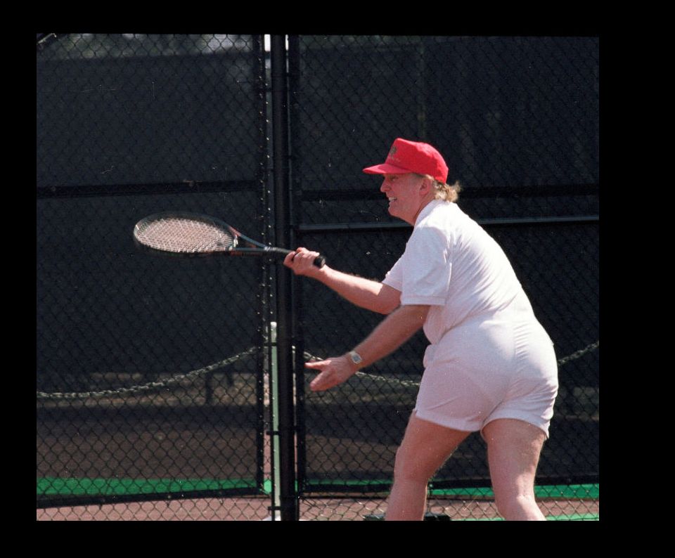 Plantilla de meme Trump tennis