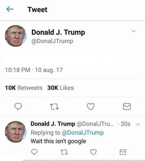 Trump Twitter meme template
