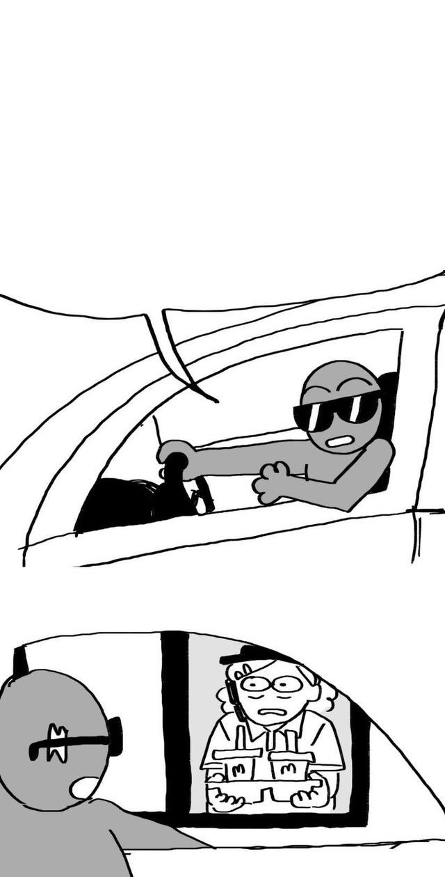 Plantilla de meme Tumblr Drive Through Meme