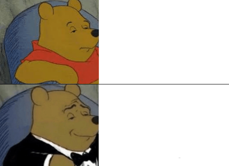 Template meme Tuxedo Winnie The Pooh