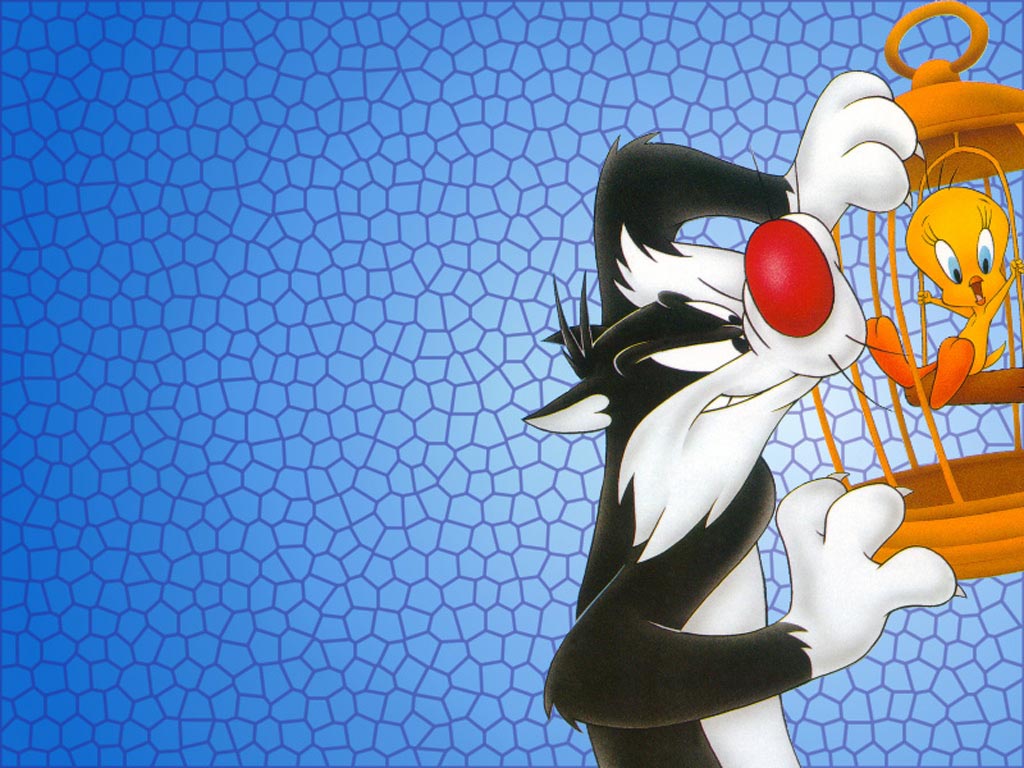 Plantilla de meme Tweety Bird and Sylvester 