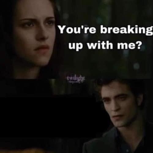 Template meme Twilight New Moon breakup scene