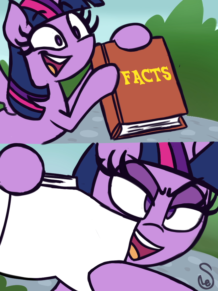 Plantilla de meme Twilight's Fact Book