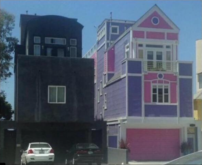 Plantilla de meme Two Houses