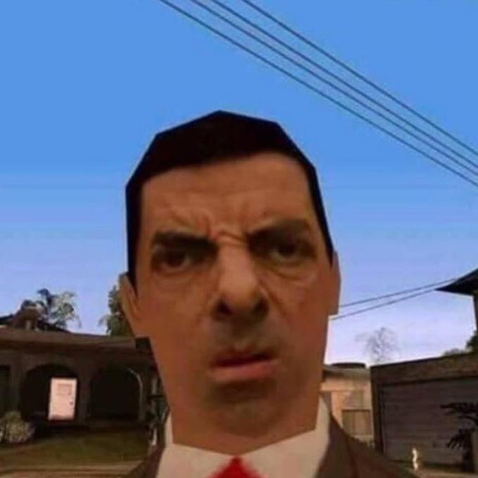 Ubsettled GTA Mr. Bean meme template