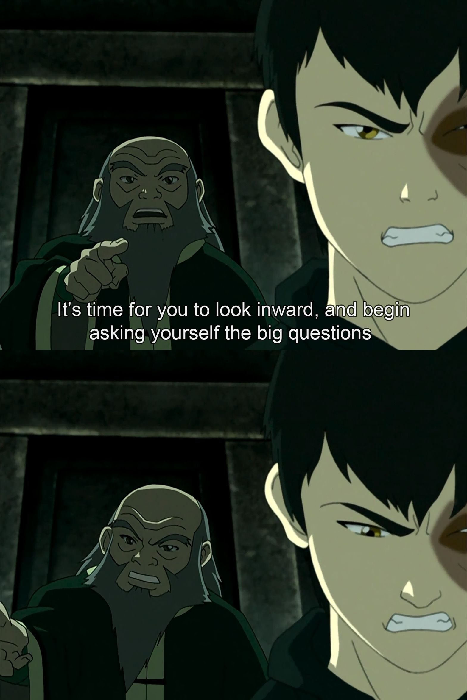 Template meme Uncle Iroh big question
