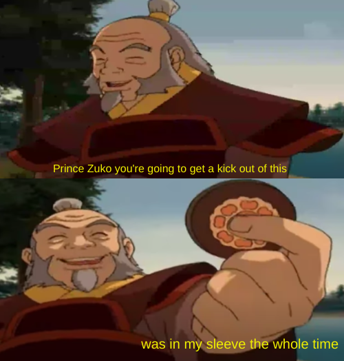Plantilla de meme Uncle Iroh sleeve