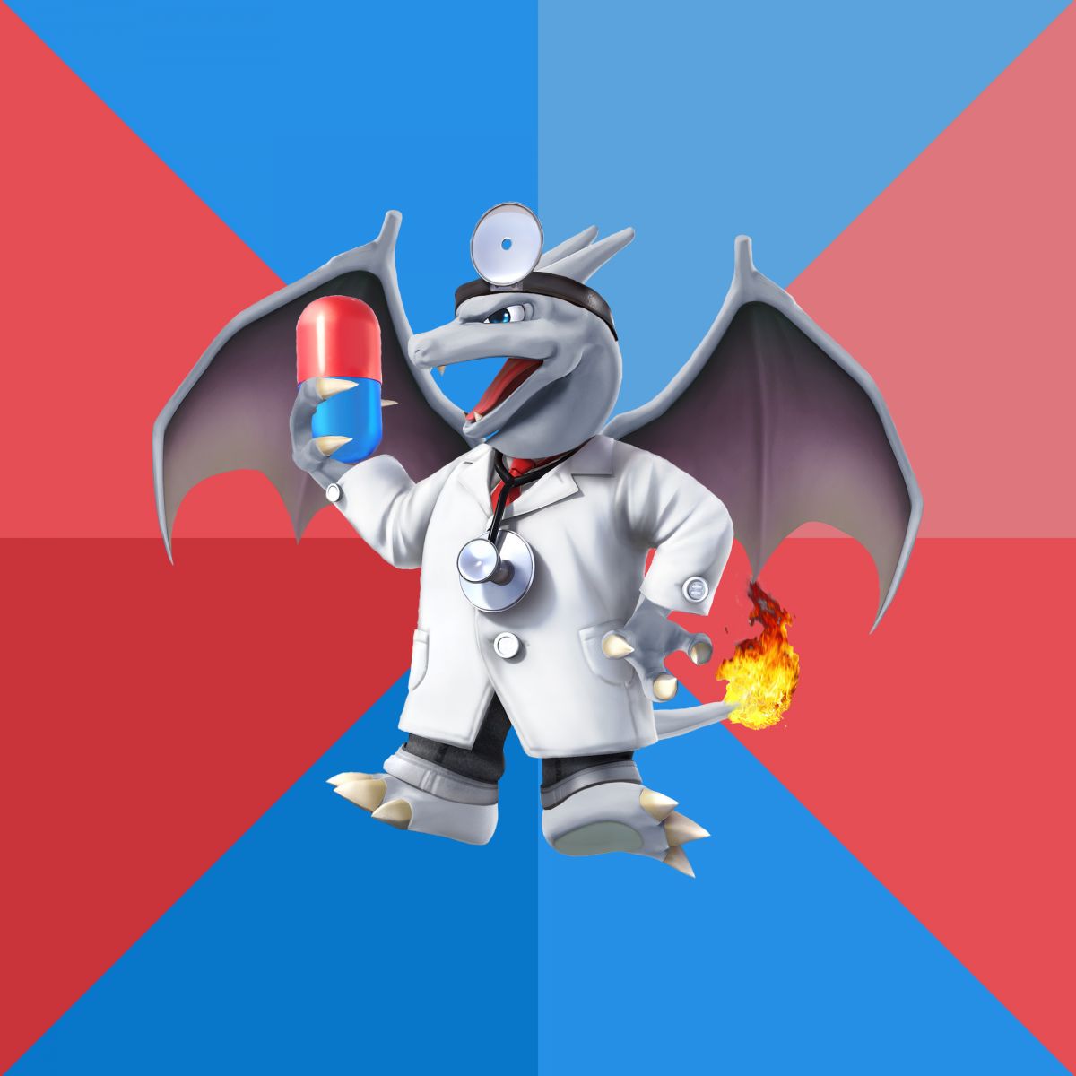 Plantilla de meme Uneducated Doctor Optimistic Charizard