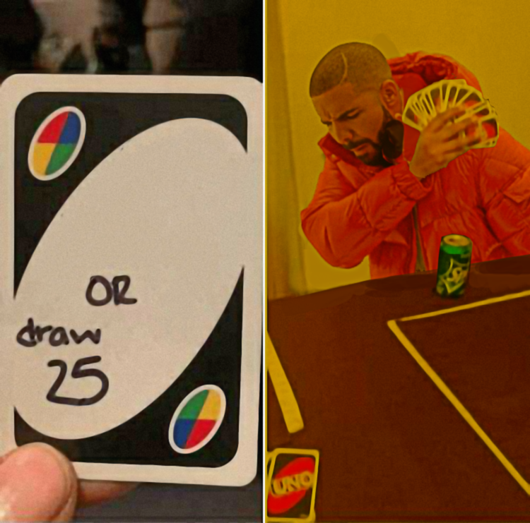 Plantilla de meme uno drake