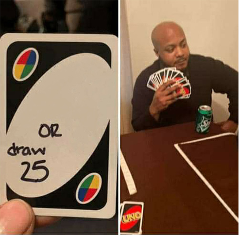 Template meme Uno Draw 25