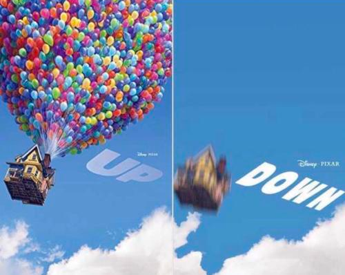 Plantilla de meme Up and Down