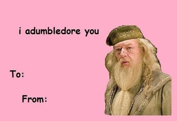 Template meme Valentines day card meme dumbledore