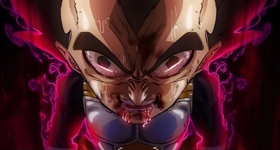 Plantilla de meme vegeta drool