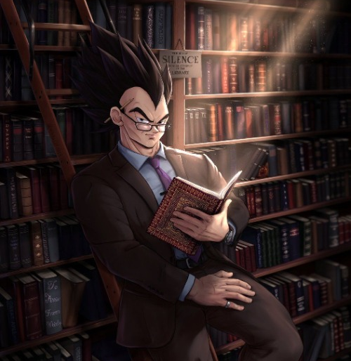 Template meme Vegeta reading a book meme
