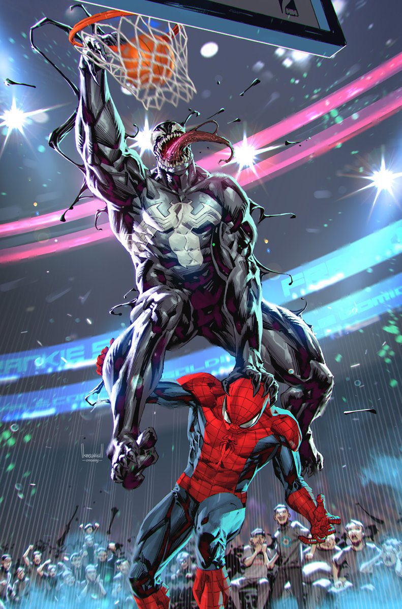 Plantilla de meme Venom slam dunk