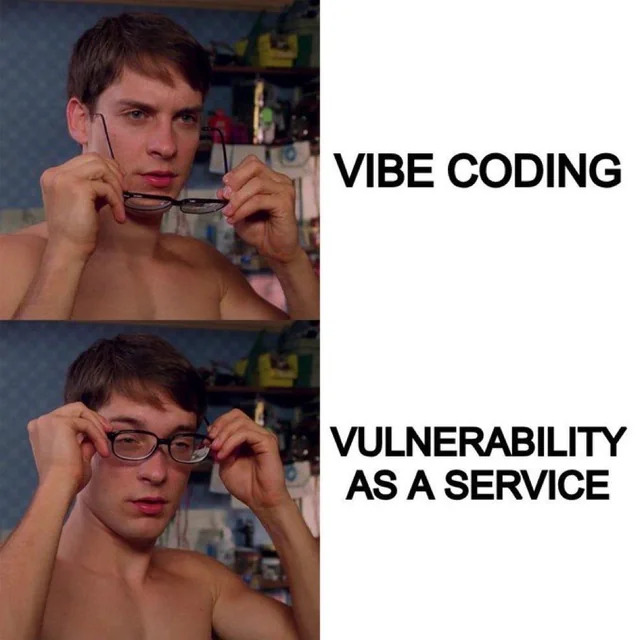 Plantilla de meme vibe coding