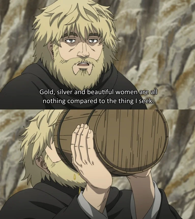 Plantilla de meme Vinland Saga Drinking Priest
