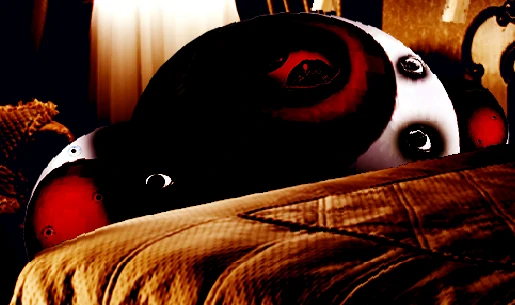 Plantilla de meme virus toad behind bed