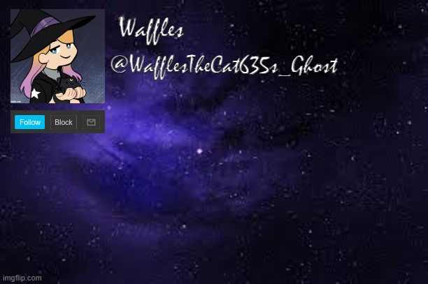 Plantilla de meme WafflesTheCat635 announcement template