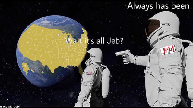 Plantilla de meme Wait it's all Jeb