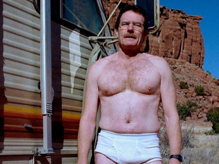 Template meme walter white in underwear