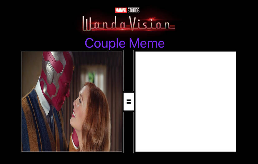 Template meme WandaVision couple meme