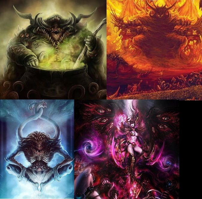 Template meme Warhammer 40k chaos gods