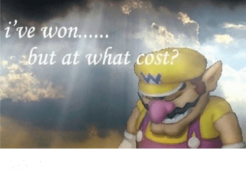 Plantilla de meme Wario sad